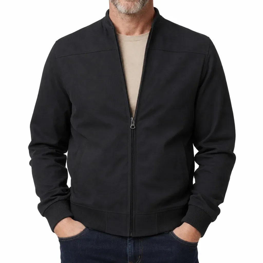 Owen™ | Men's Suede Bomber Jacket