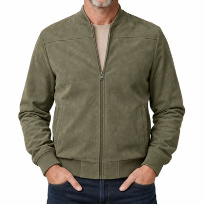 Owen™ | Men's Suede Bomber Jacket