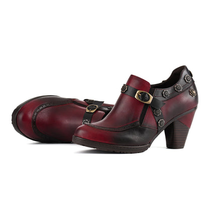 Vintage Elegant Heeled Pumps