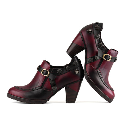 Vintage Elegant Heeled Pumps