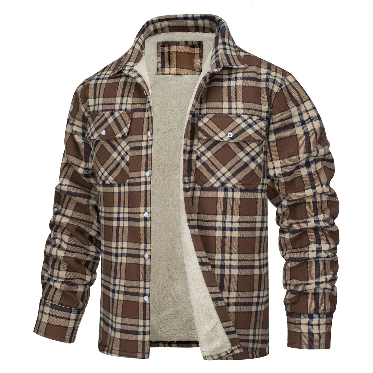 Renee™ | Men's Fleece-Lined Flannel Jacket