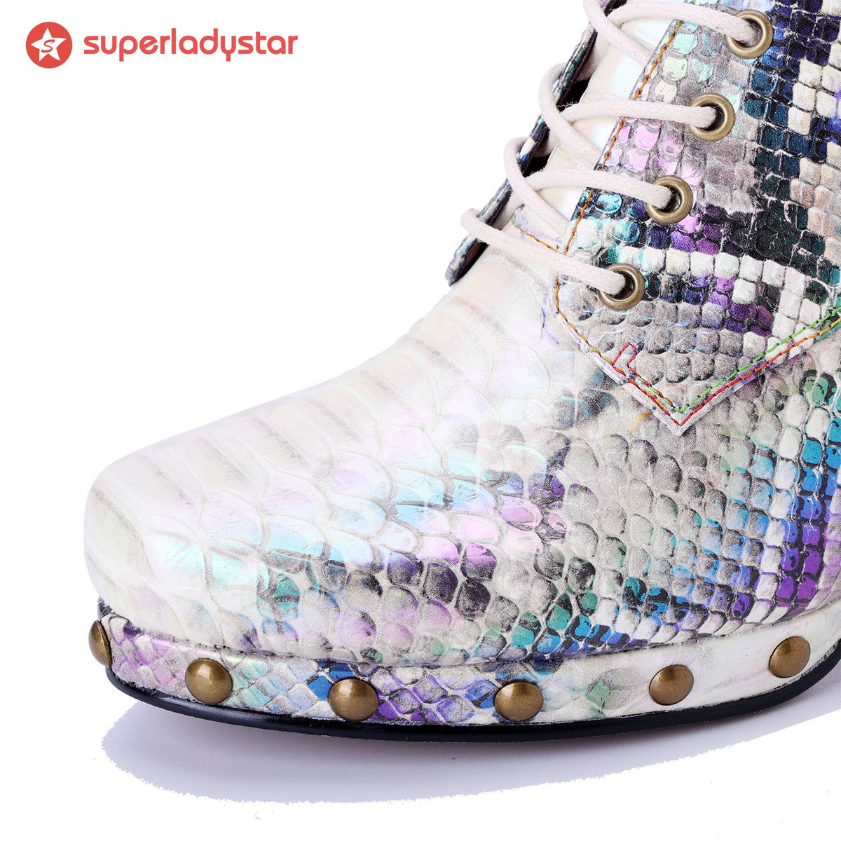 Iridescent Bloom Oxford Pumps