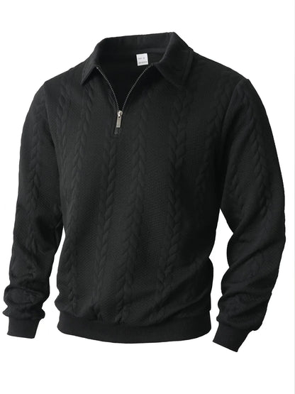 Sherwood™ | Men's Cable Knit Quarter-Zip Sweater