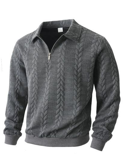 Sherwood™ | Men's Cable Knit Quarter-Zip Sweater