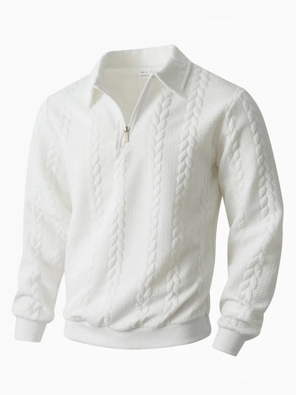 Sherwood™ | Men's Cable Knit Quarter-Zip Sweater