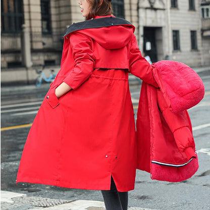 Fionna – Women's Winter Jacket with Hood and Soft Fur Collar