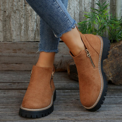 Women's water-resistant everyday ankle boots