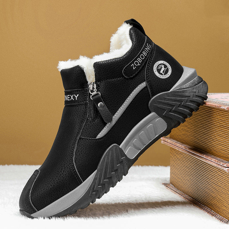 Leif men's fleece-lined leather winter boots - view 16