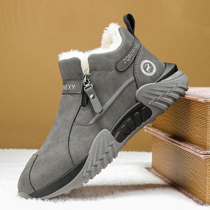 Leif men's fleece-lined leather winter boots - view 17