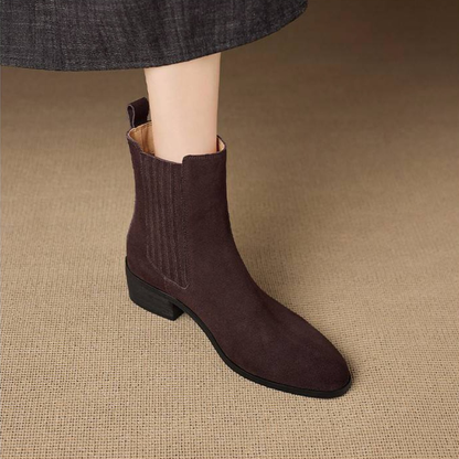 Elle Genuine Suede Boots
