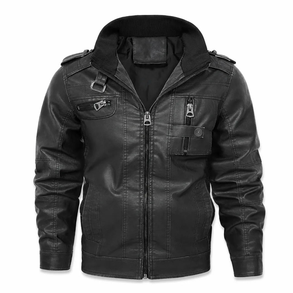 Marcus™ | Men's Leather Moto Jacket