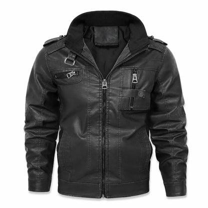 Marcus™ | Men's Leather Moto Jacket