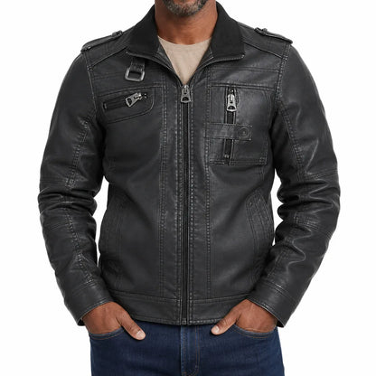 Marcus™ | Men's Leather Moto Jacket