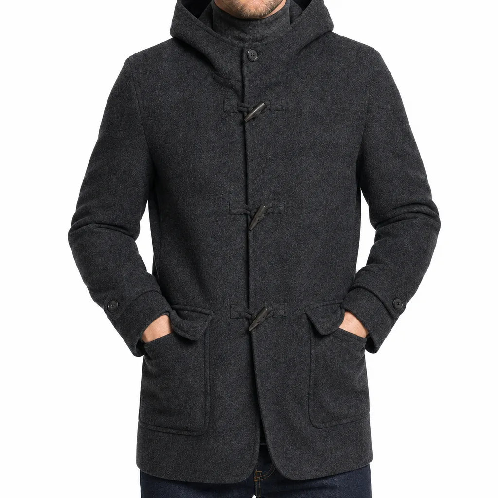 Vintara™ | Men's Hooded Wool Coat