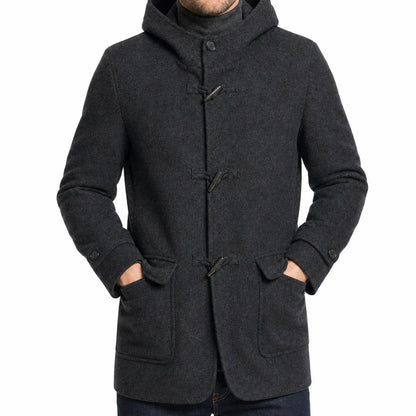 Vintara™ | Men's Hooded Wool Coat