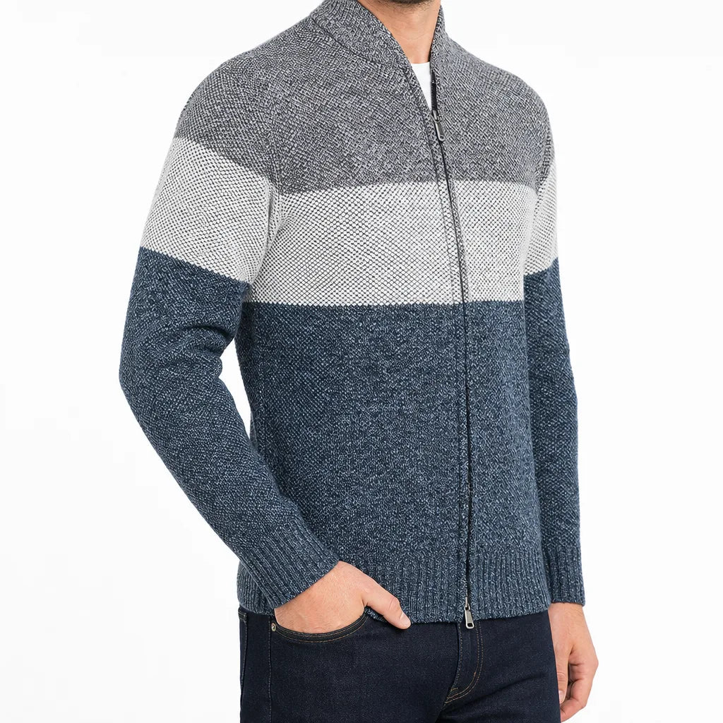 Weston™ | Men's Colourblock Knit Jacket
