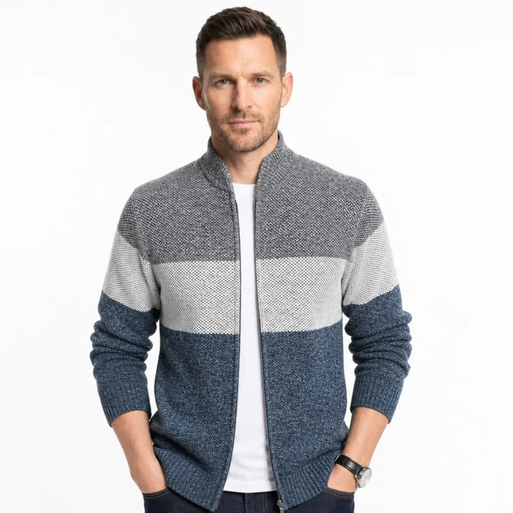 Weston™ | Men's Colourblock Knit Jacket