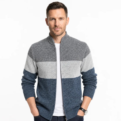 Weston™ | Men's Colourblock Knit Jacket