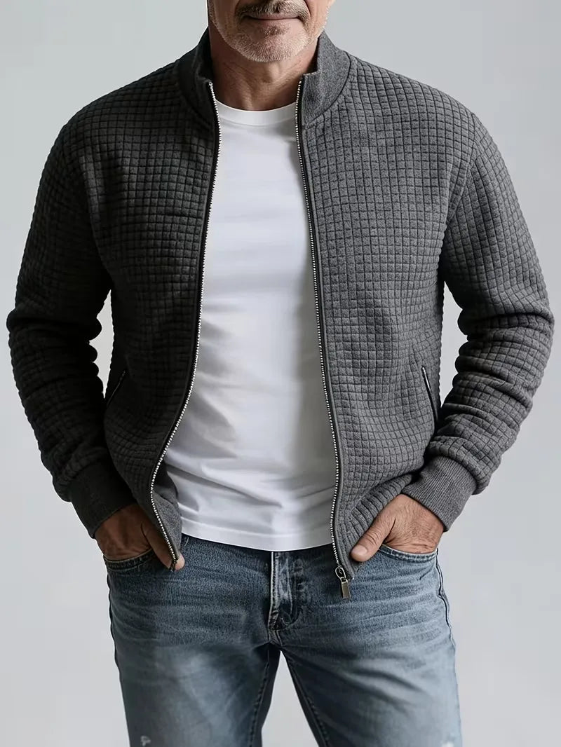 William™ | Men's Quilted Stand Collar Jacket