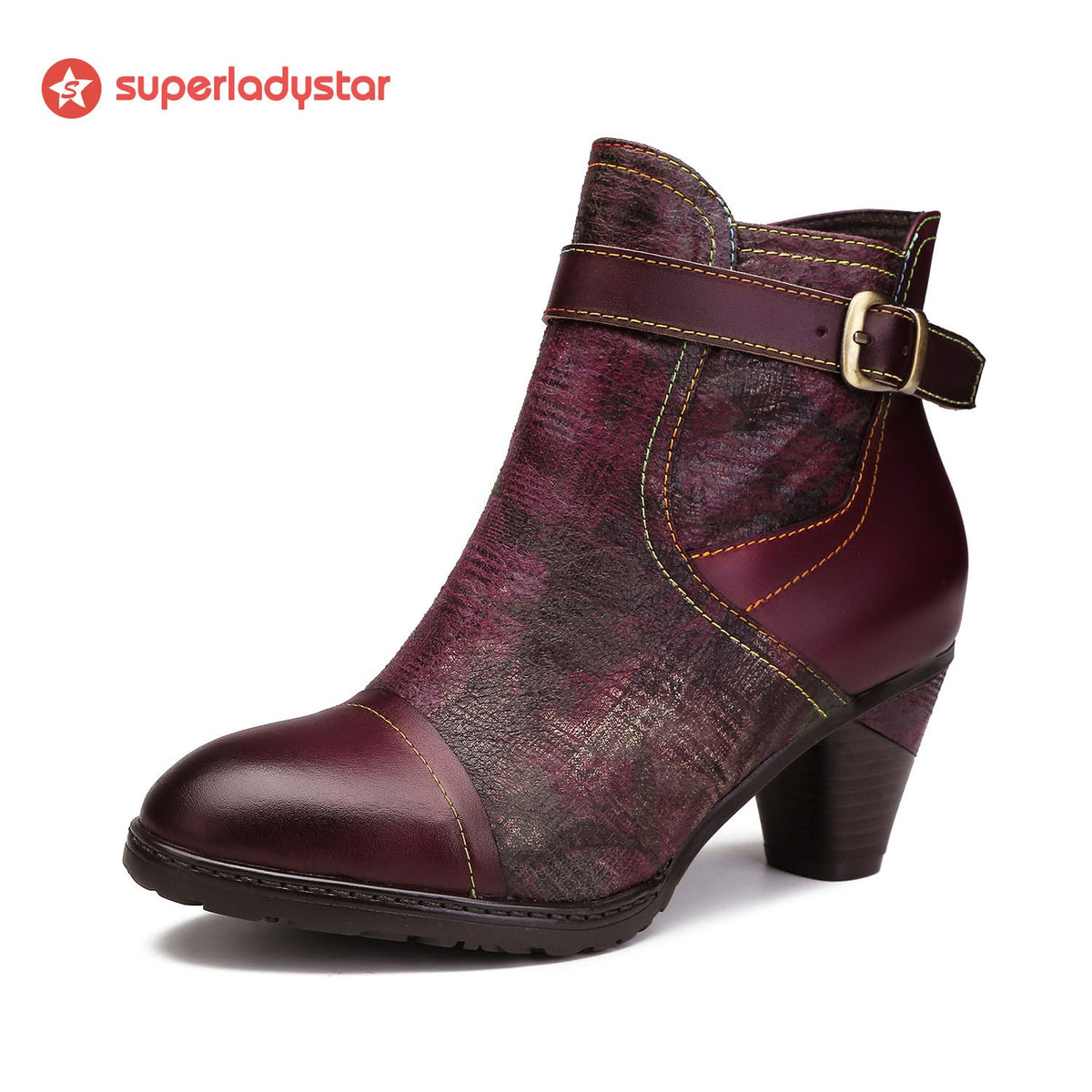 Hand-painted Soft Comfy Ankle Boots