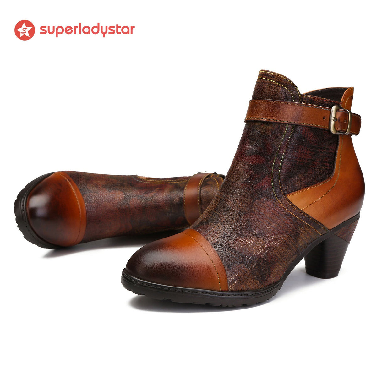 Hand-painted Soft Comfy Ankle Boots