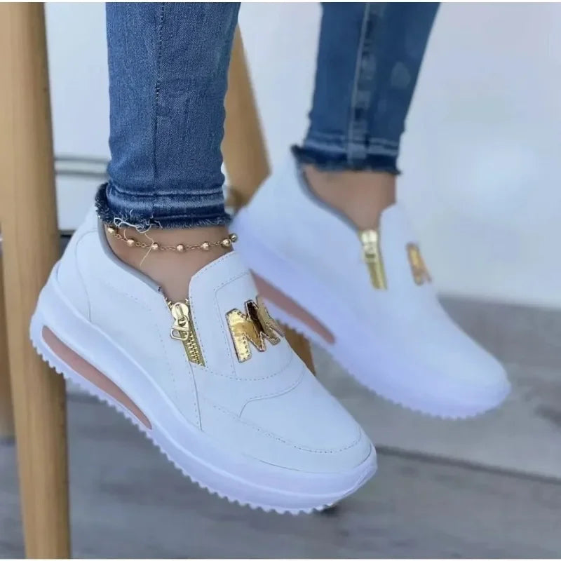 Mélina | Chic Zip Slip-On Sneakers